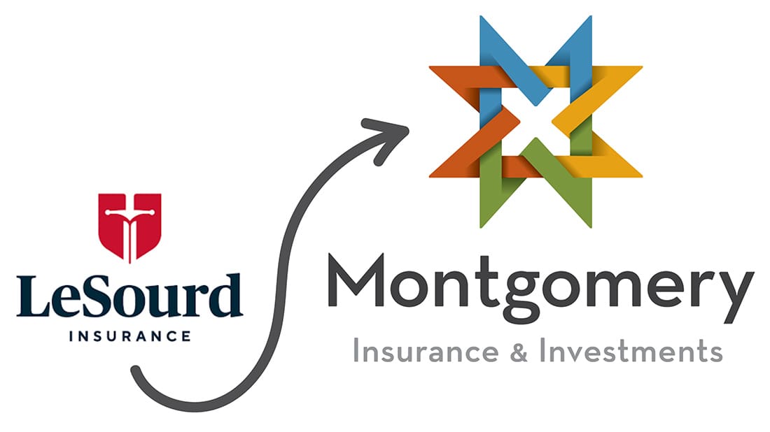 Welcome LeSourd Clients - LeSourd Insurance joining Montgomery Insurance Investments Graphic with Logos